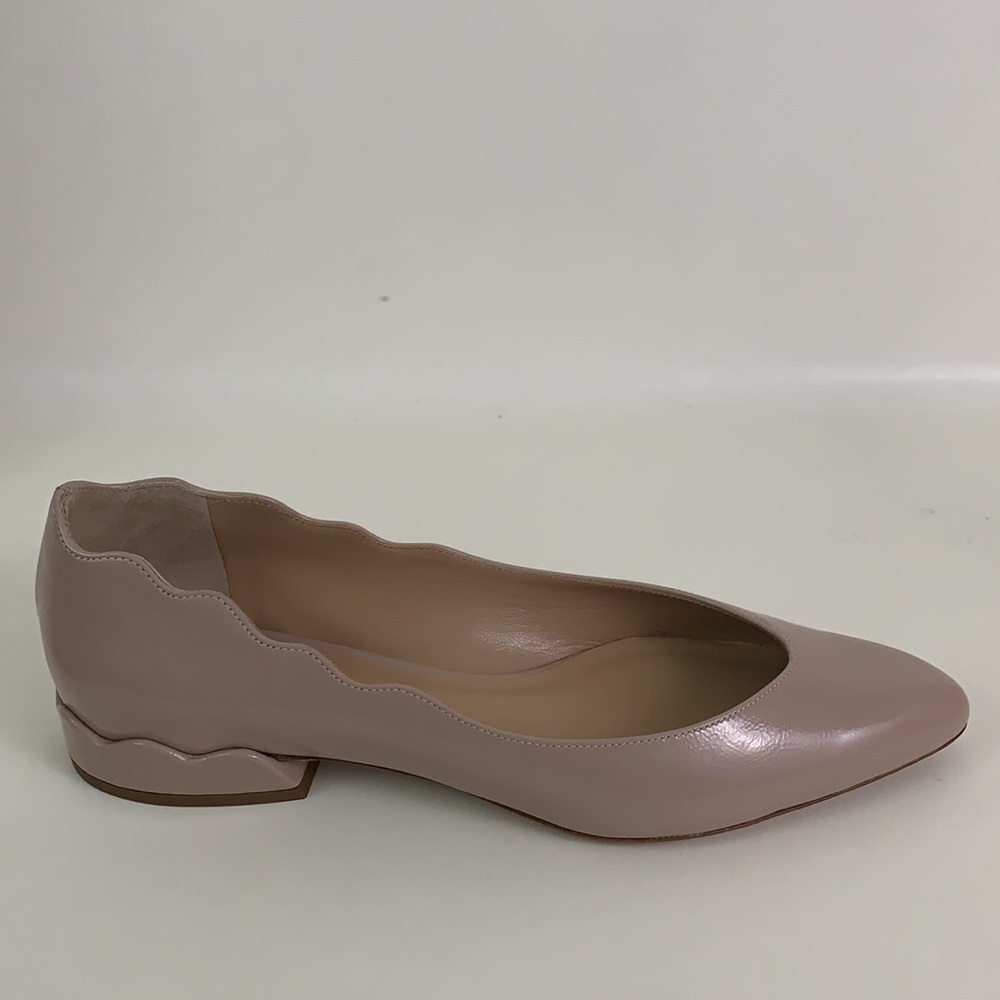 Chloe Laurena Scalloped Pointed Toe Ballet Flats‎